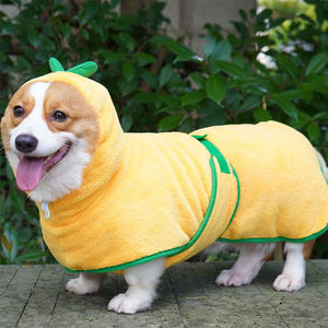 Peignoir de bain pour chien en tissu absorbant super doux, réglable, facile à porter, séchage rapide après la douche pour les chiots - Product Image 3