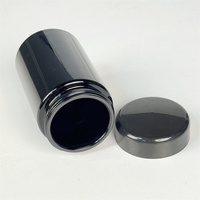 Grosir kustom 20g 30g 50g 150g 250g kaca cat hitam wadah kosmetik kemasan tabung Krim tahan UV dengan tutup plastik