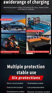 <span class=keywords><strong>Chargeur</strong></span> universel portatif d'impulsion de <span class=keywords><strong>batterie</strong></span> de 12V 2A <span class=keywords><strong>chargeur</strong></span> de <span class=keywords><strong>batterie</strong></span> de véhicule de 12V pour le bateau de <span class=keywords><strong>moto</strong></span> de voiture - Product Image 4