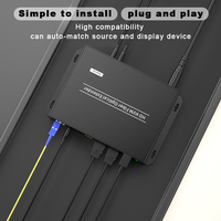 Konverter HDMI ke Serat Optik 4K60HZ, Mendukung IR, HDMI Loop Out, Ekstender HDMI Serat 10KM 20KM