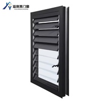 Volets de ventilation à lame plate en alliage d'aluminium, persiennes horizontales, revêtement poudré, durables, pour l'ombrage et le flux d'air des bâtiments