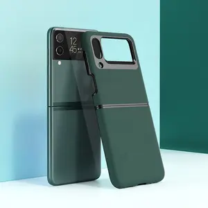 เคสโทรศัพท์สีด้านแข็งบางพิเศษ,สำหรับ Samsung Galaxy Z Flip 4 3ฝาครอบป้องกันพลาสติกแข็งเต็มรูปแบบสำหรับ Galaxy Z Flip4กันกระแทก