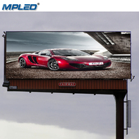 Écran d'affichage LED MPLED RGB SMD 1921 P5 pour panneau publicitaire extérieur, écran électronique, prix, support vertical sur poteau