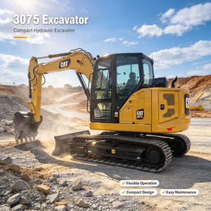 Excavadora de cadenas Caterpillar 307.5 de 7.5 toneladas, máquina compacta de excavación con bomba y rodamientos para construcción - Product Image 1