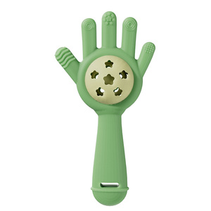 Fabricants ventes directes de silicone palmier <span class=keywords><strong>hochet</strong></span> colle <span class=keywords><strong>dentaire</strong></span> bébé confort bouche période bébé molaire bâton - Product Image 2