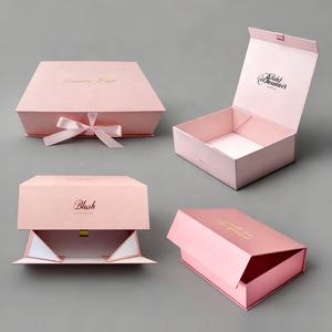 Emballage de boîtes magnétiques en carton rigide de luxe recyclables avec logo personnalisé boîte de papier cadeau pliable avec fermeture magnétique avec insertion en EVA - Product Image 4