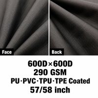Revêtement Ripstop 600D 100% polyester pour produits d'extérieur et bagages, tente, auvent, sac à dos, PU, PVC, TPU