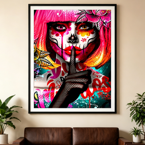 Peinture diamant 5D SongWoo Art Sugar Skull Girl, Jour des Morts, Halloween, DIY, Art diamant pour décoration murale <span class=keywords><strong>de</strong></span> la maison - Product Image 2
