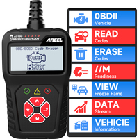 ANCEL AS100 Lecteur de codes OBDII pour diagnostic automobile - Lecteur de codes moteur avec données en temps réel et images de capture pour voitures essence 12V