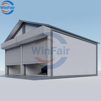 WinFair Chine – Nouvelle maison conteneur modulaire préfabriquée, garage de stockage mobile à toit triangulaire détachable, en vente en gros