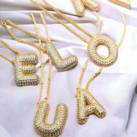 Collier ajustable avec pendentif lettre anglaise (26 lettres) tendance pour hommes et femmes, bijou de luxe exquis et charmant