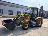 Nouvelle pelle rétrocaveuse diesel de type JCB, moteur CE EPA EURO V, 4x4, avec chargeur tracteur, excavatrice 4 roues motrices, à vendre