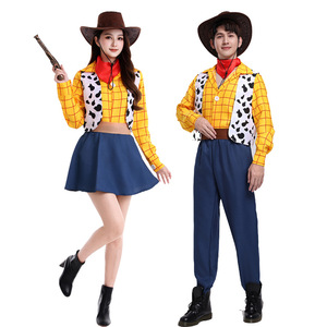 ชุดคอสเพลย์ตัวละครการ์ตูนเด็ก วู้ดดี้ คาวบอย ชุดแสดงตัวละครอนิเมะ ชุดคาวบอยสไตล์ตะวันตกสำหรับผู้ใหญ่ - Product Image 3