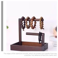Organisateur de bureau en bois finition antique, plateau de rangement multi-niveaux pour comptoir, support d'accessoires en bois pour petits objets personnels