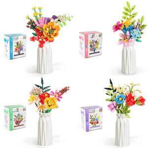 Venta al por mayor bloques de construcción flores sorpresa cajas ciegas regalos con productos mejor caja misteriosa de <span class=keywords><strong>la</strong></span> suerte - Product Image 1