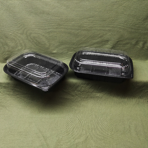 Barquette rectangulaire jetable en plastique PET Liancheng 410 ml, haute transparence, pour pain et gâteaux, avec couvercle, idéale pour la <span class=keywords><strong>vente</strong></span> en gros et l'emballage frais à emporter - Product Image 4