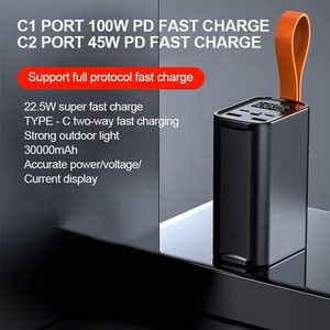Station de recharge extérieure 4 chargeurs Usb <span class=keywords><strong>Power</strong></span> Banks <span class=keywords><strong>20000mah</strong></span> 30000mah PD100W 50000mah pd 65w Powerbank Portable Laptop <span class=keywords><strong>Power</strong></span> <span class=keywords><strong>Bank</strong></span> - Product Image 2
