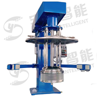 Broyeur à billes haute efficacité avec disperser et boîte de vitesses pour matériaux liquides, capacité 200-300L, moteur et pompe 25KW