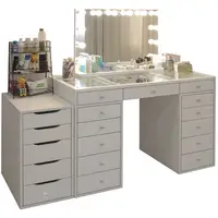 Integrated Multi-functional Economical Makeup Table with Lights Mirror