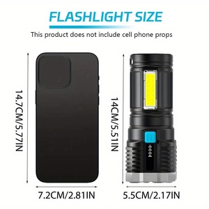 Linterna Recargable Súper Brillante de Largo Alcance LED para Exteriores y Hogar, Linterna de Alta Potencia - Product Image 2