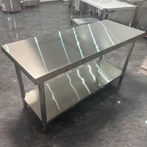 Nhà Máy Giá Đa Chức Năng Thép Không Gỉ Prep Và Bàn Làm Việc Nhà Hàng Nhà Bếp Làm Việc Thép Không Gỉ Bảng - Product Image 1