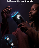 Altavoz de Audio F9 personalizado, reproductor de música inalámbrico con Bluetooth, resistente al agua, con correa de luz de colores
