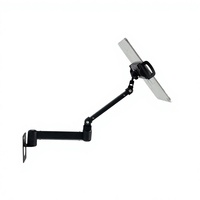 Support mural pour tablette, rotation à 360 degrés, en alliage d'aluminium, pliable, réglable en hauteur, support portable pour tablette, pour chevet, canapé