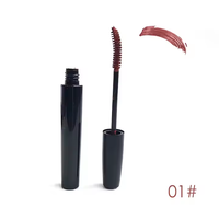 Mascara de marque propre, cosmétiques, mascara waterproof, noir intense, longue tenue, brosse fine, facile à enlever, mascara tubulaire noir intense