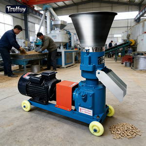 Piccolo Mulino Elettrico per Pellet Agricolo 220v con Matrici Intercambiabili da 2-8mm per la Produzione <span class=keywords><strong>di</strong></span> Mangimi per Bovini e Cavalli - Product Image 1