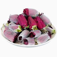 Bourgeons de roses rouges séchés naturels, bourgeons de fleurs de rose comestibles en vrac pour tisanes, vente en gros, OEM, marque privée
