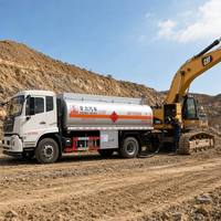 Camion-citerne Dongfeng Kinland VR 15,5 m³ en alliage d'aluminium 4x2 18 tonnes pour le transport de diesel et d'essence