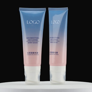 Tube vide personnalisable de 15g pour crème contour des yeux avec tête de brosse en silicone et capuchon en acrylique – Emballage souple pour produits cosmétiques et soins de la peau (vente en gros) - Product Image 1