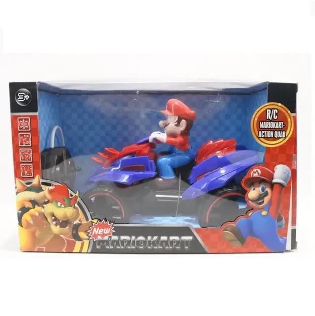 OEM Custom Friendship Boy Geschenk Mario Fernbedienung Kart Mario Figur Super Mario RC Rennwagen mit Licht