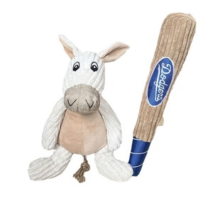Jouet sonore personnalisé pour chien en peluche, en forme de batte de baseball et d'<span class=keywords><strong>âne</strong></span>, pour grands chiens - Jouet sonore à mordre - Product Image 5