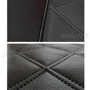 9 pièces, housse de siège avant complète pour 5 places, coussin gris/noir en cuir PU, housse de siège imperméable universelle pour BMW E46/Honda/Ford - Product Image 4
