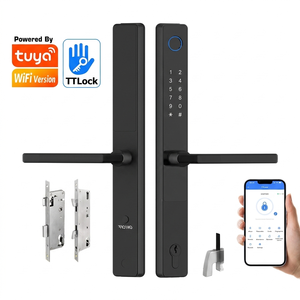 Serrure de porte intelligente WiFi numérique en aluminium multi-portes TTLOCK, étanche, sécurisée, avec application Tuya et empreinte digitale - Product Image 1