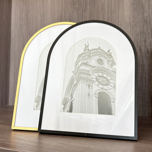 Прямые продажи от производителя: алюминиевые арочные фоторамки нестандартной формы, креативная демонстрационная платформа, современный металл - Product Image 2