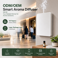 Diffuseur d'arômes sans eau Crearoma 500 ml, commande par application intelligente, machine à parfum commerciale, montage mural, fonctionne sur batterie, pour hôtel et maison