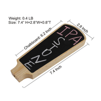 Meilleures ventes YSBARS – Poignée de robinet de bière en bois réutilisable et écologique avec surface tableau noir – Style amusant pour promotion de marque – Accessoires de bar