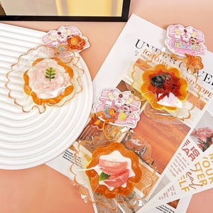 DIY Jouet de décompression en silicone alimentaire à presser, série desserts, motif tarte aux œufs, pour enfants et jeunes, vente en gros - Product Image 4