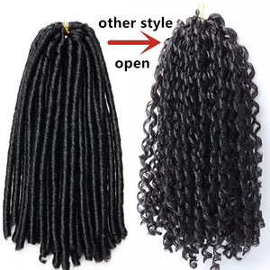 Soft Faux Locs Crochet Hair Soft Locs Hair Twist Braiding Crochet Hair Thick African <strong>Dreadlocks</strong> for Girls <strong>Synthetic</strong> Fiber - Product Image 4