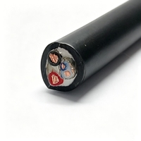Câble de commande personnalisé gainé PE 2 * 1,5 mm² + 1 * 2 * 0,5 avec isolation PE blindée en cuivre nu pour instruments industriels