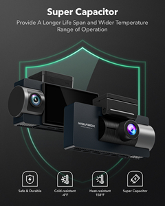 WOLFBOX Distributor I17 4k Triple 3 <b>Cameras</b> 3 Inch Screen Night Vision Mini <b>Dash</b> Cam Car Black Box With GPS and Wifi&App Control - Product Image 3