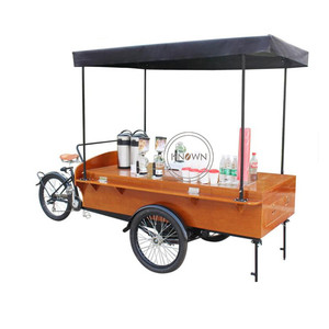 <span class=keywords><strong>Vélo</strong></span> à café OEM en acier inoxydable, chariot de vente de nourriture rapide, chariot de vente de café, personnalisation possible - Product Image 1