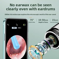 Vente en gros de nouveau HD Smart LED Otoscope Endoscope Visualisation Oreille Pick Caméra de nettoyage pour l'élimination du cérumen Maison Salon de beauté