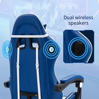 OEM personnalisé RGB Chaise Chaise de jeu Chaise pivotante en cuir PU avec massage Silla Gamer Style moderne Kursi Gaming Stuhl
