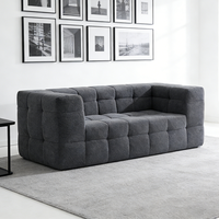 Sofá Individual de Diseño Moderno, Tipo Caterpillar, de Alta Densidad, para Descanso, para Sala de Estar, Sofá Pequeño en Caja