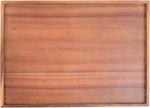 Bandejas Decorativas de Madera Estilo Rústico para Sala de Estar, Entrada y Cocina, Bandeja de Servir de Madera de Acacia con Asas - Product Image 5