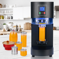 Machine de scellage de canettes entièrement automatique à levage automatique et non rotative, avec écran tactile, pour canettes PET de thé aux perles, jus et boissons