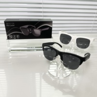 Lunettes Intelligentes WK101 Bluetooth 5.3 Audio Ouvert, Lunettes de Soleil Étanche avec Appel HD et Contrôle Tactile, Lunettes Musicales pour Hommes et Femmes